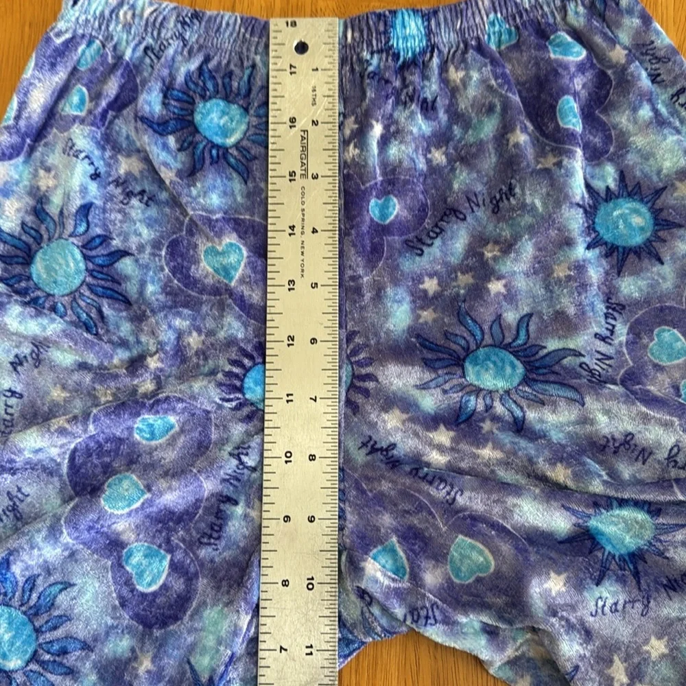 ✋Starry Night Pajama Size 8 Crushed Velvet Feel